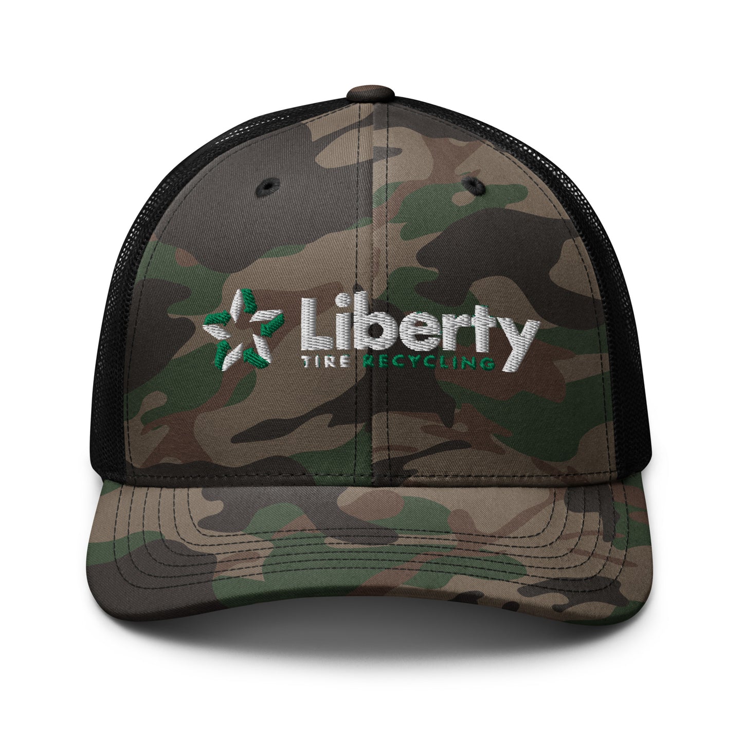 Liberty Tire Recycling Camouflage Trucker Hat