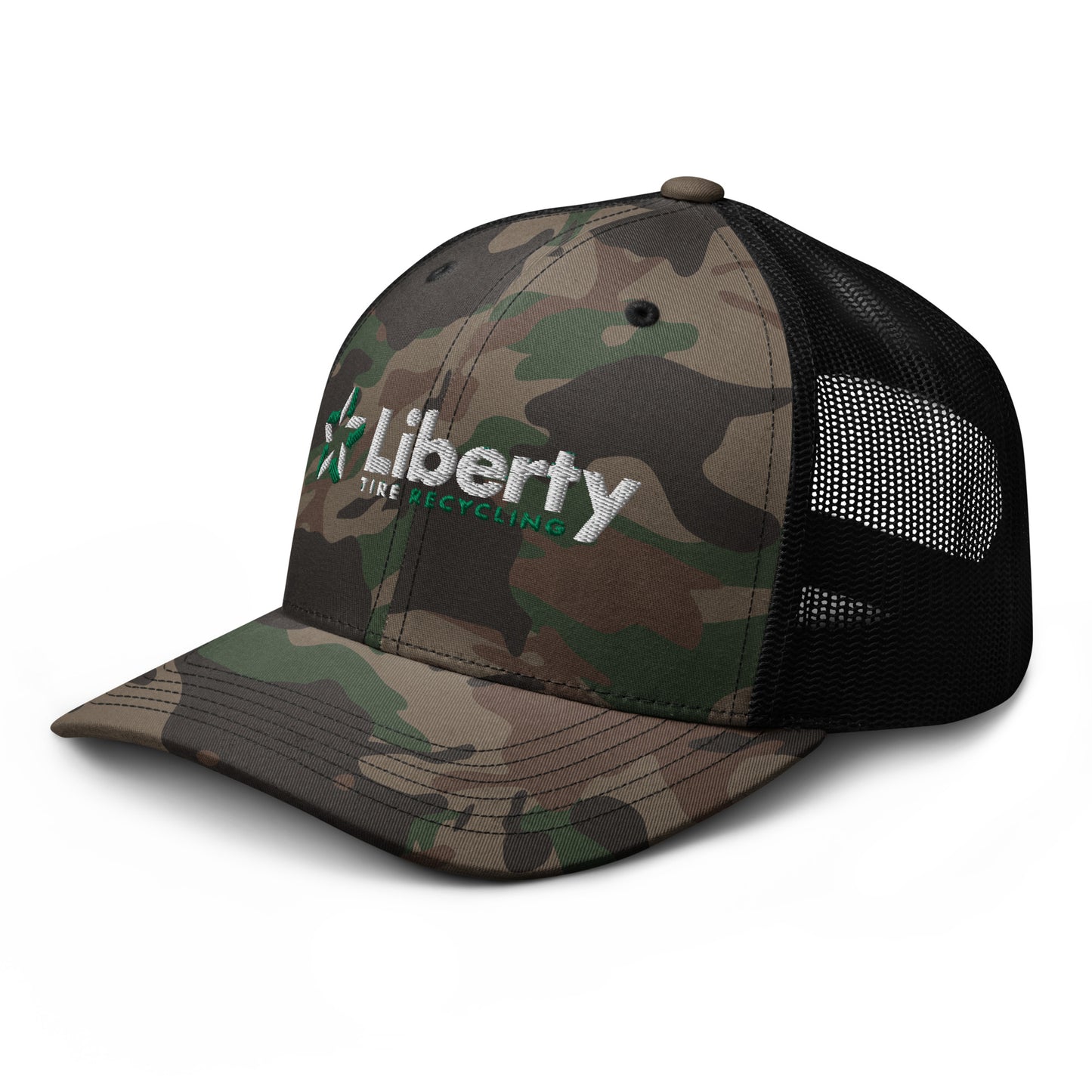 Liberty Tire Recycling Camouflage Trucker Hat