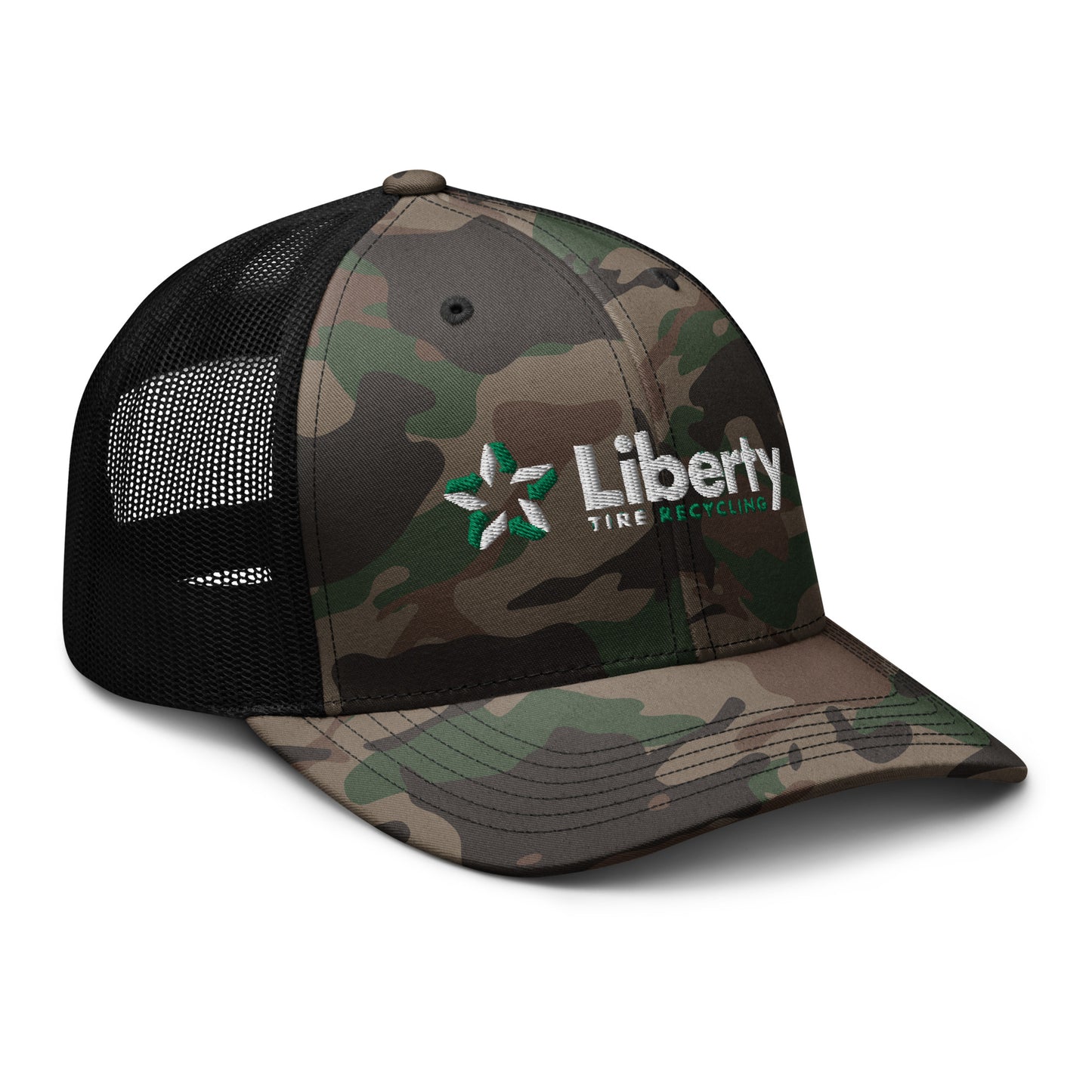 Liberty Tire Recycling Camouflage Trucker Hat