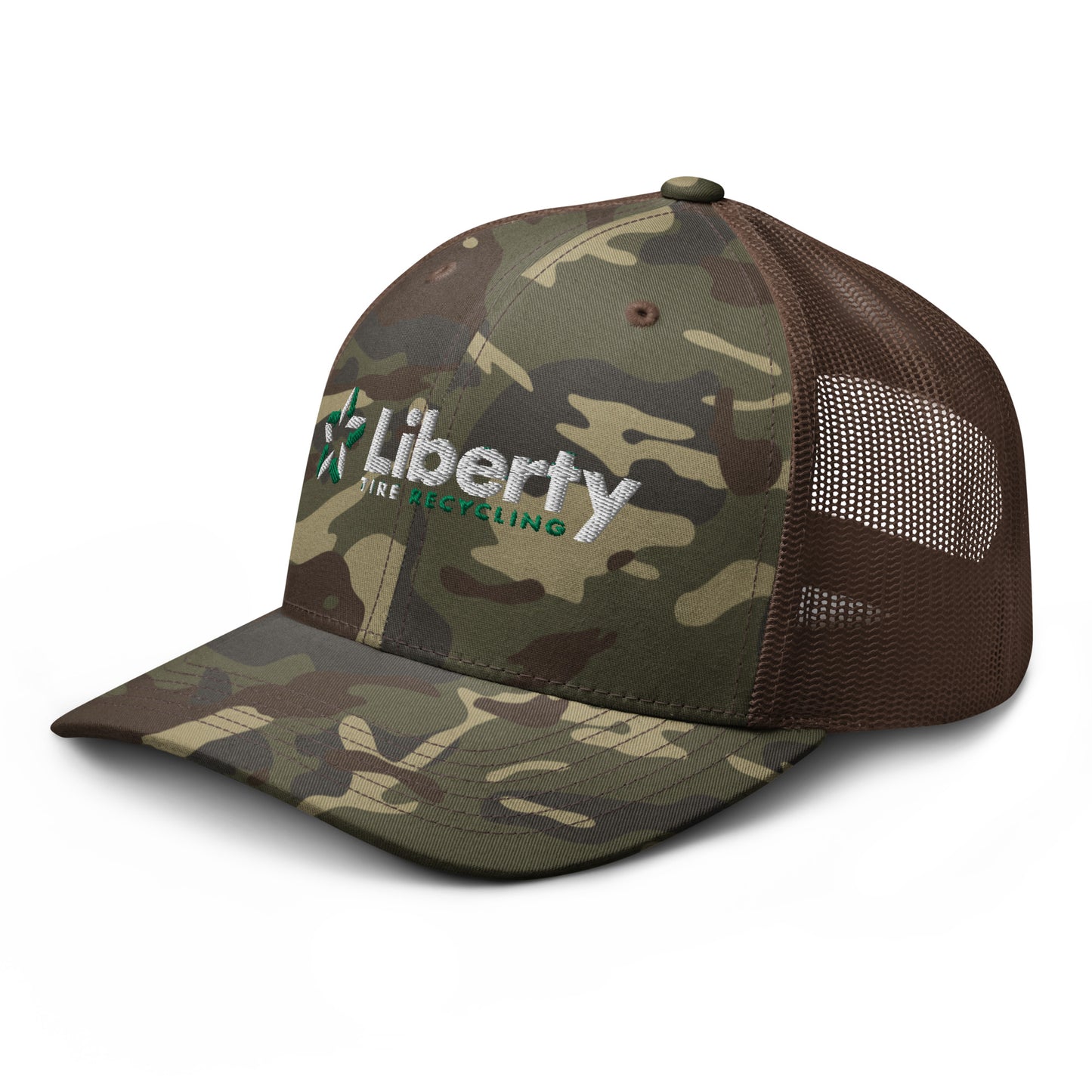 Liberty Tire Recycling Camouflage Trucker Hat