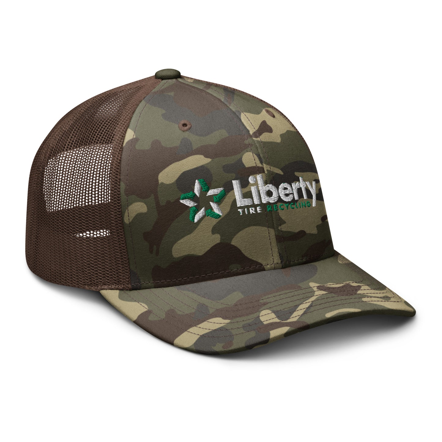 Liberty Tire Recycling Camouflage Trucker Hat