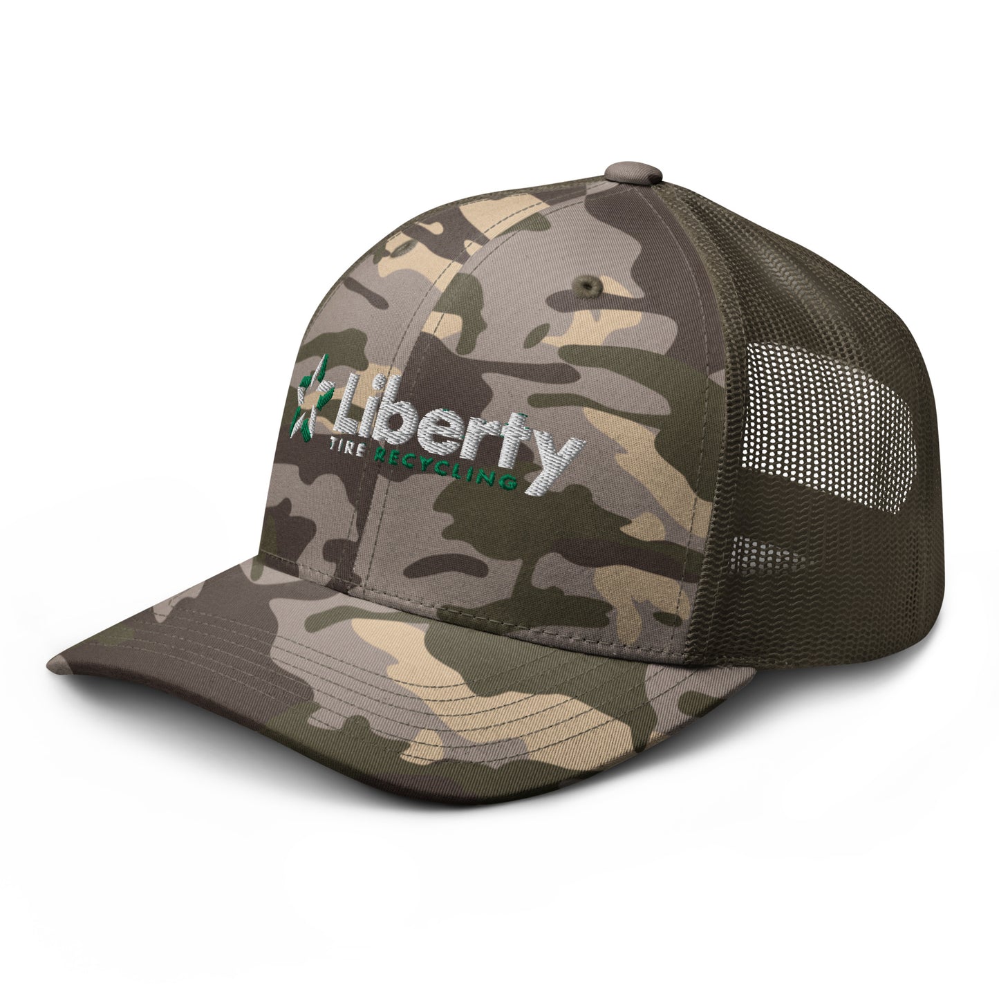 Liberty Tire Recycling Camouflage Trucker Hat