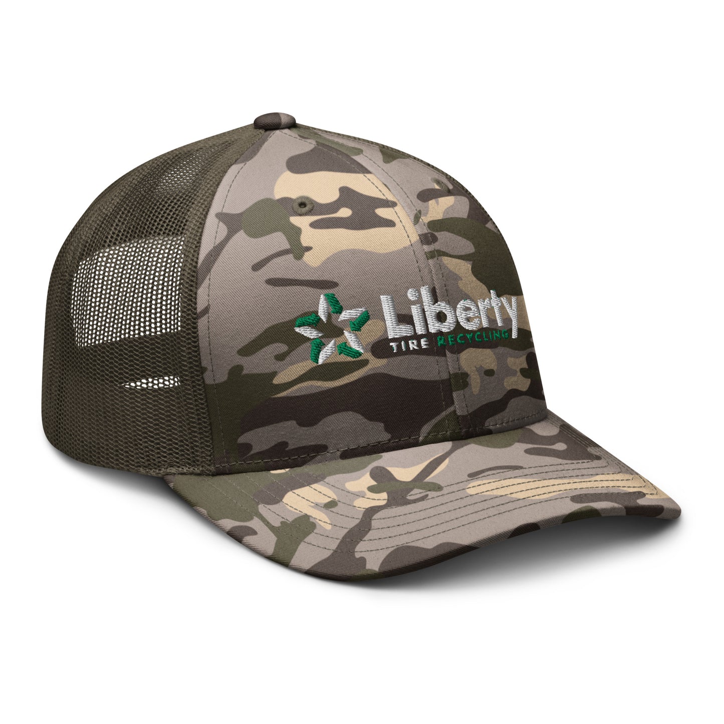 Liberty Tire Recycling Camouflage Trucker Hat