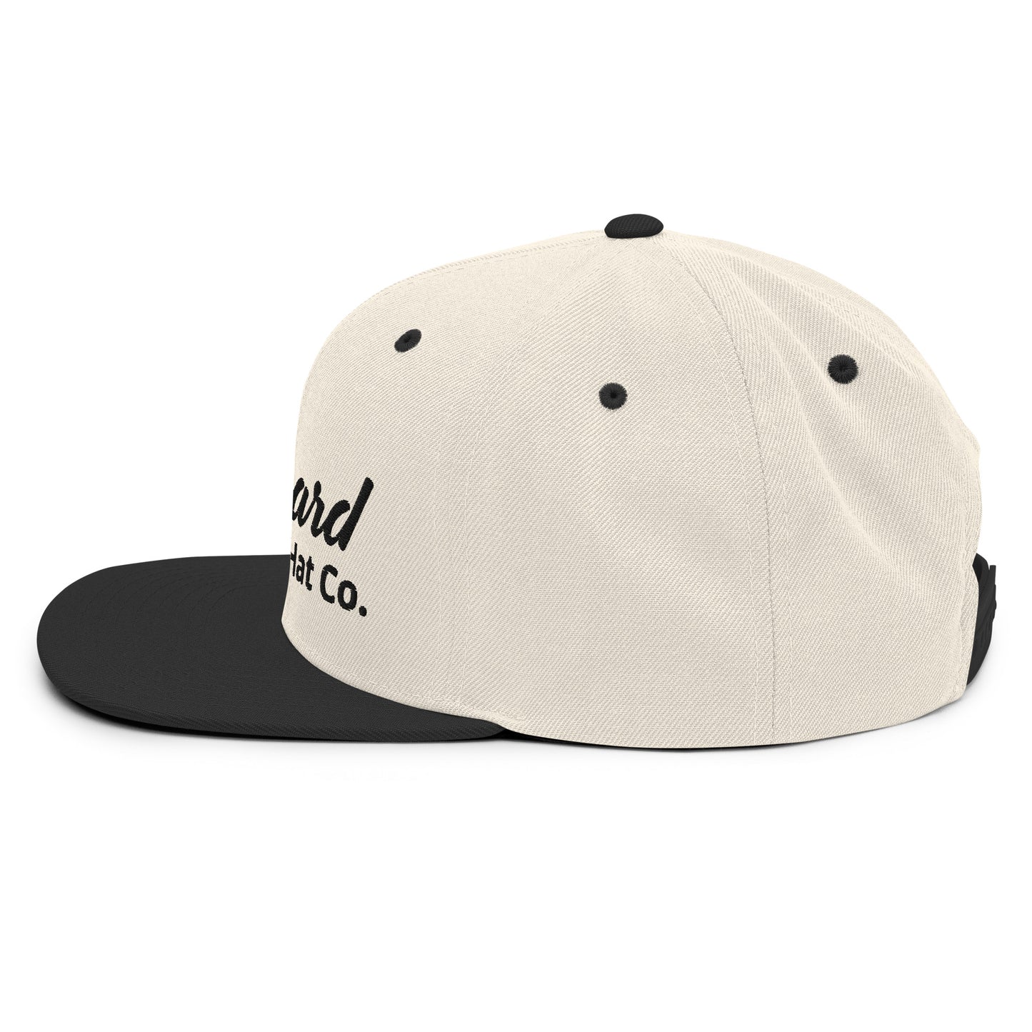 Snapback - Signature with 3D puff embroidery- White/Black