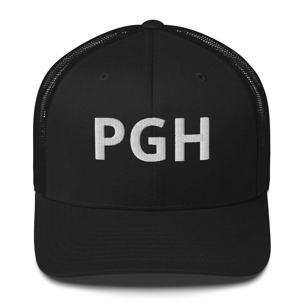 PGH Trucker Hat - White Font - Multiple Colors