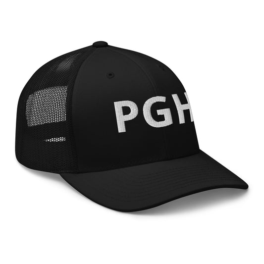 PGH Trucker Hat - White Font - Multiple Colors