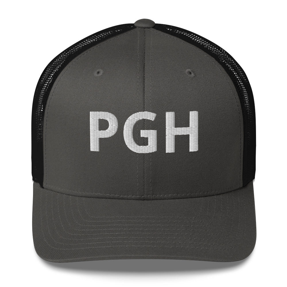 PGH Trucker Hat - White Font - Multiple Colors