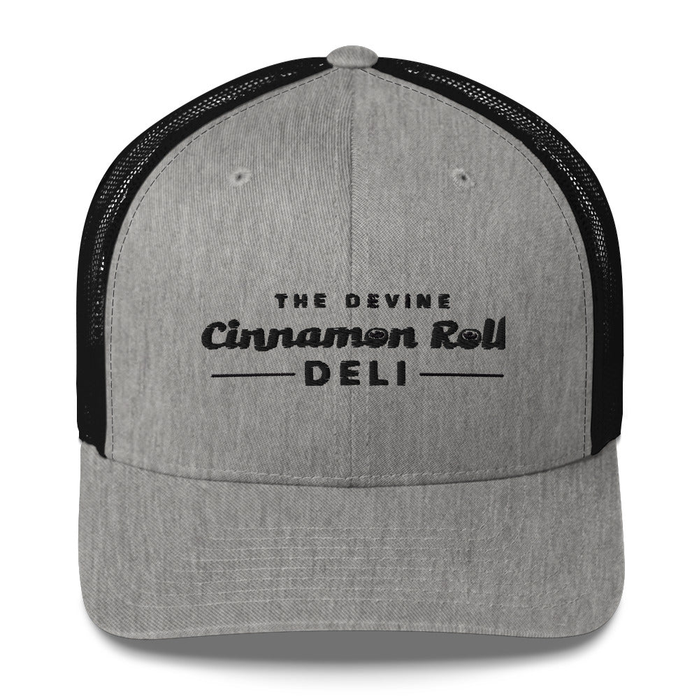 Devine Cinnamon Roll Deli - Trucker Hat - Black Logo