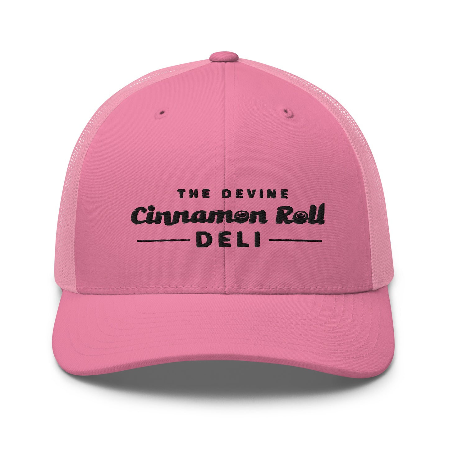 Devine Cinnamon Roll Deli - Trucker Hat - Black Logo