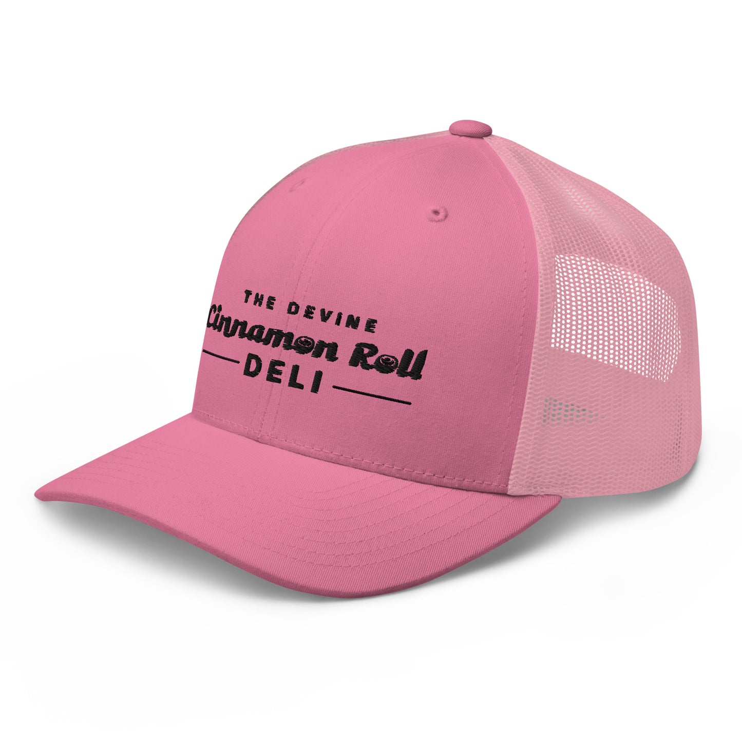 Devine Cinnamon Roll Deli - Trucker Hat - Black Logo