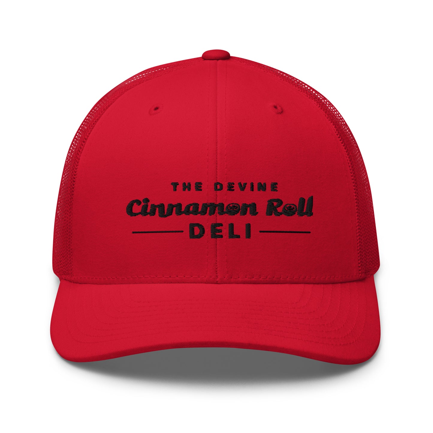 Devine Cinnamon Roll Deli - Trucker Hat - Black Logo