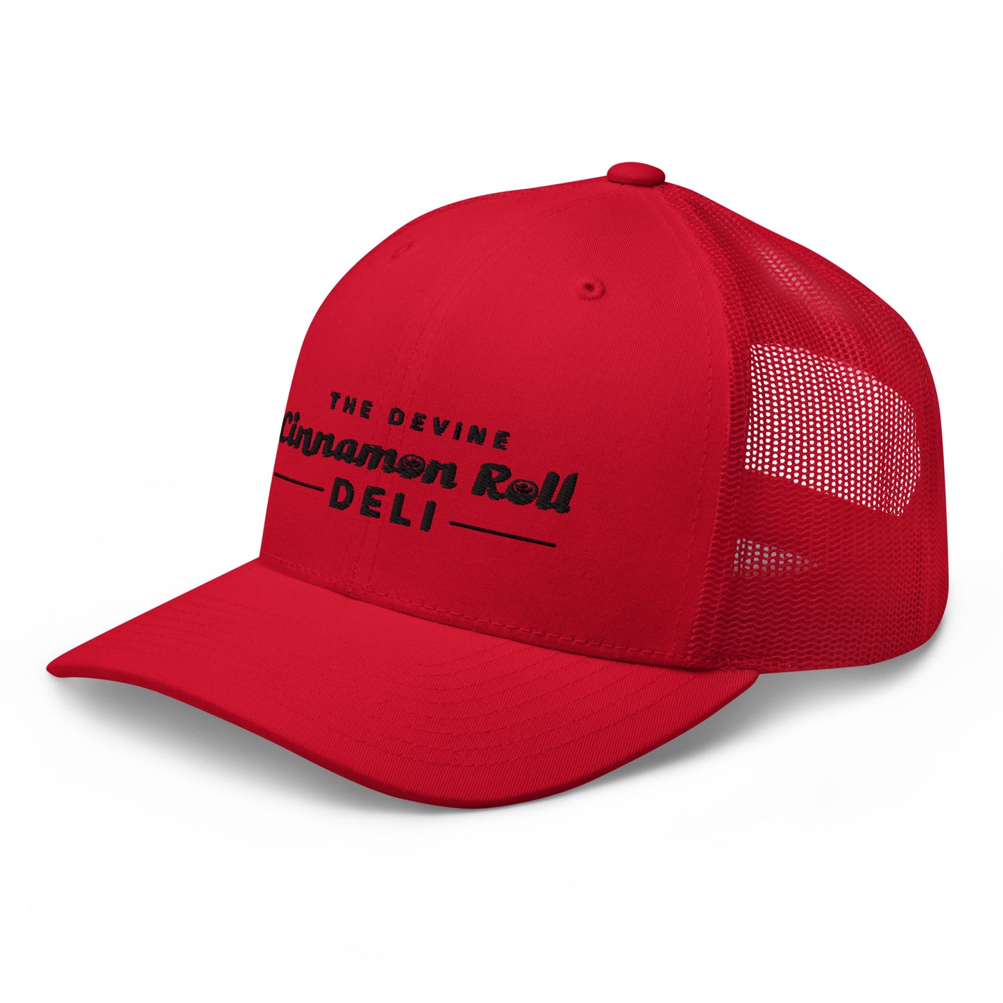 Devine Cinnamon Roll Deli - Trucker Hat - Black Logo