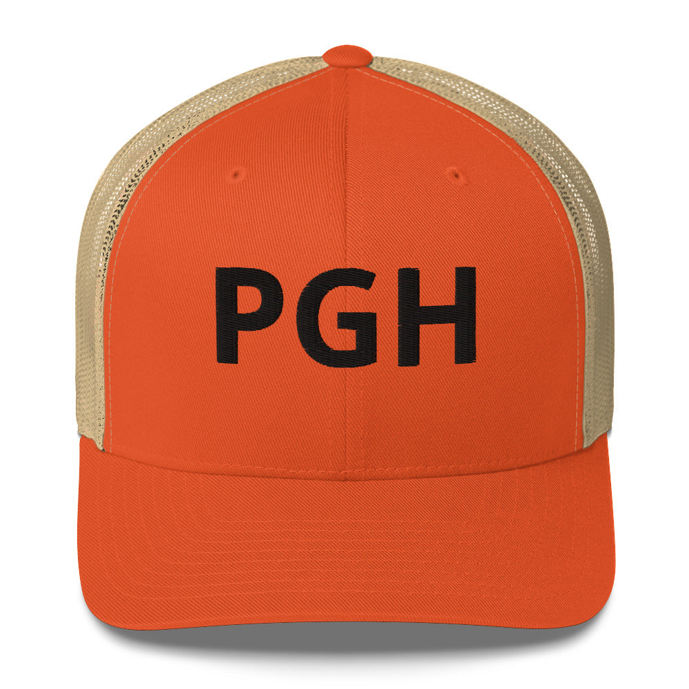 PGH Trucker Hat - Black Font - Multiple Colors