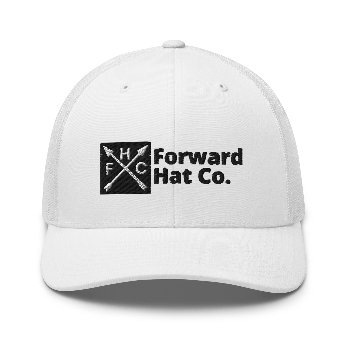 Trucker - Crossed Arrows - White w/black