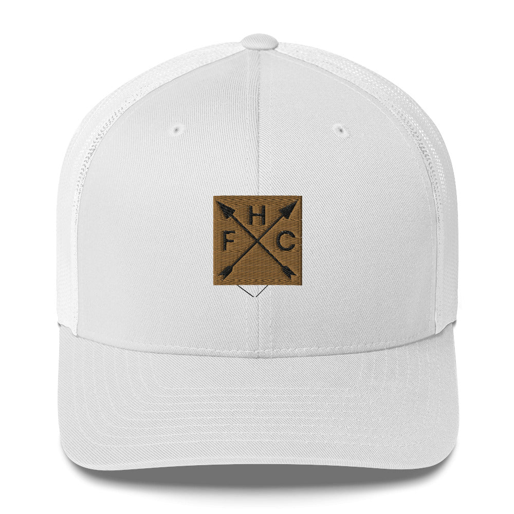 Trucker - FHC - White (brown logo)