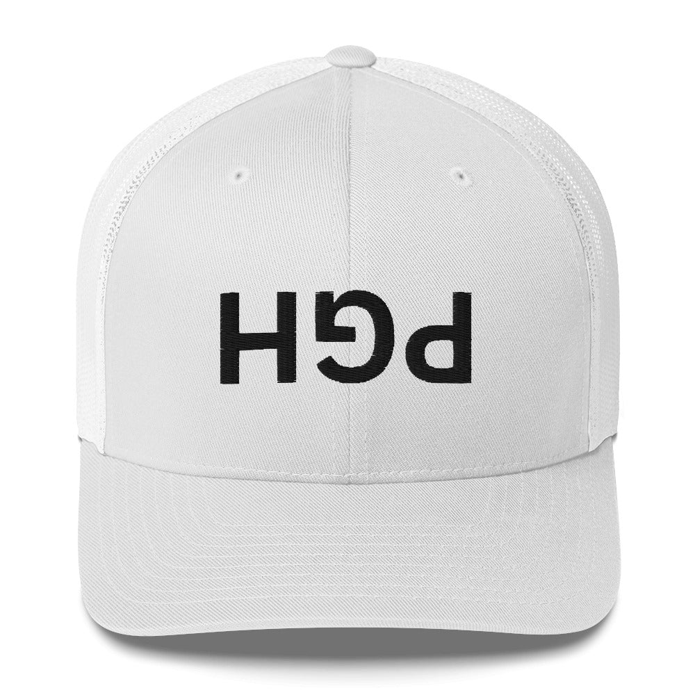 Inverted PGH Trucker - White