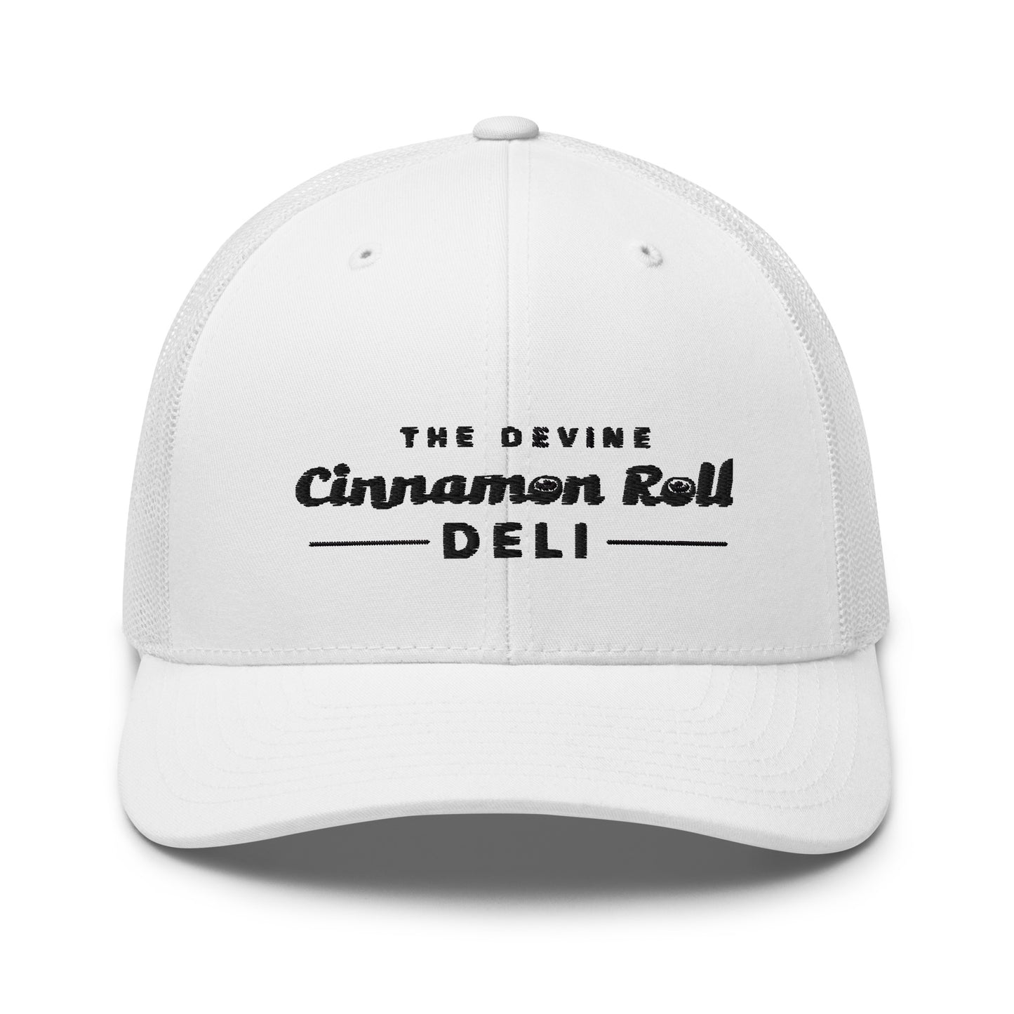 Devine Cinnamon Roll Deli - Trucker Hat - Black Logo