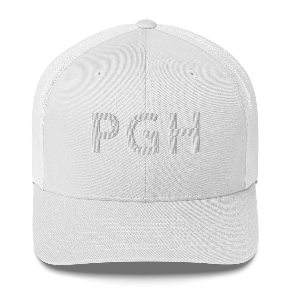 PGH Trucker Hat - White Font - Multiple Colors