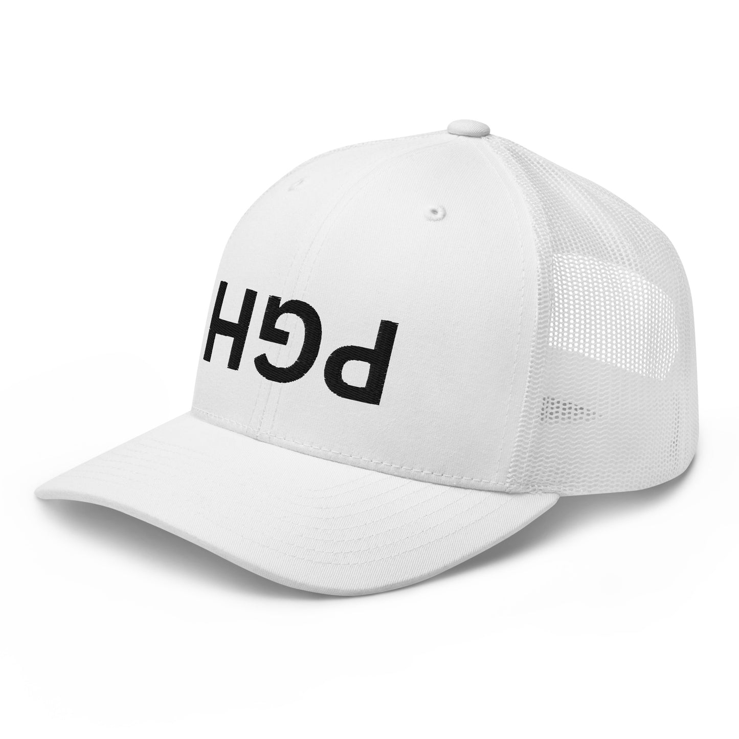 Inverted PGH Trucker - White