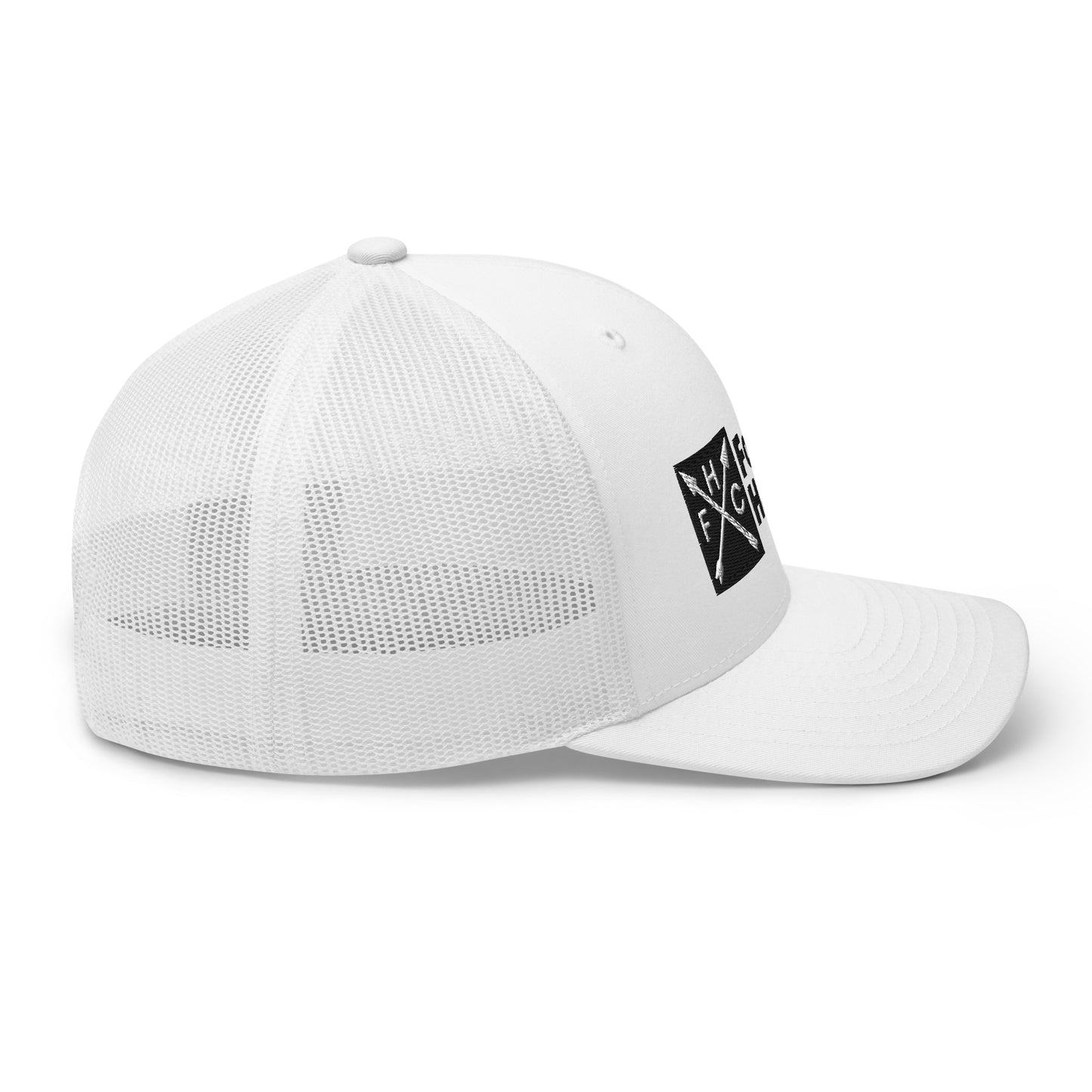 Trucker - Crossed Arrows - White w/black