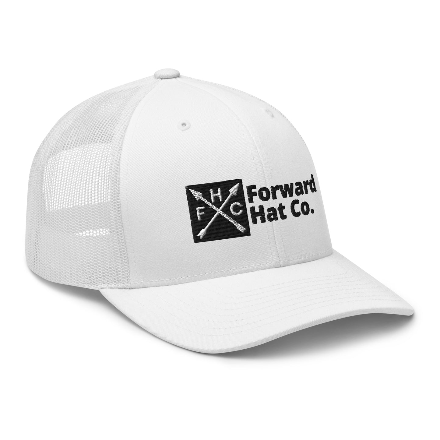 Trucker - Crossed Arrows - White w/black