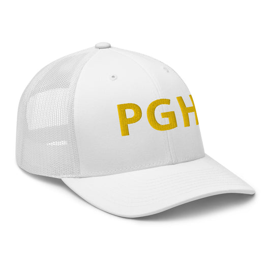 PGH Trucker Hat - Yellow Font - Multiple Colors