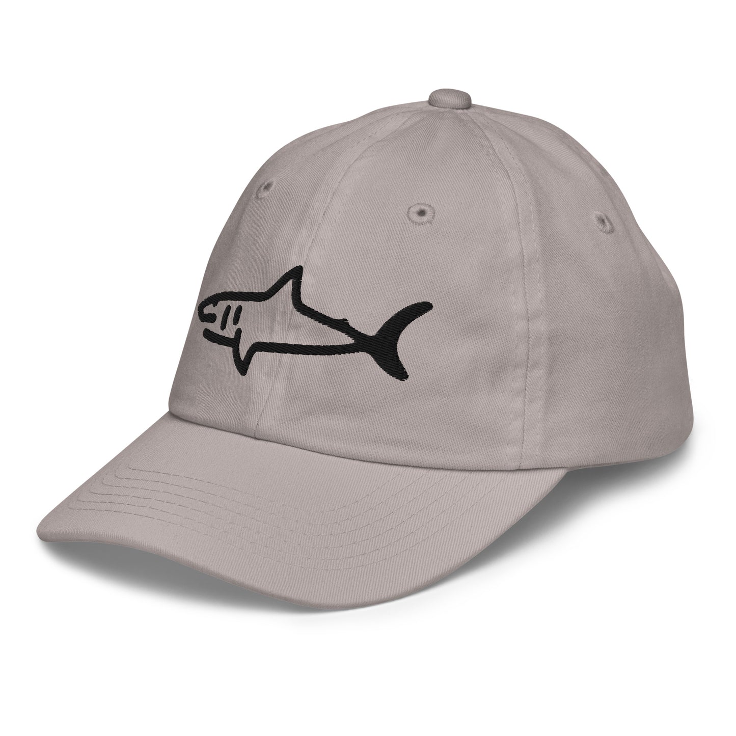 Kids Shark Hat - Black Logo - 6 Colors