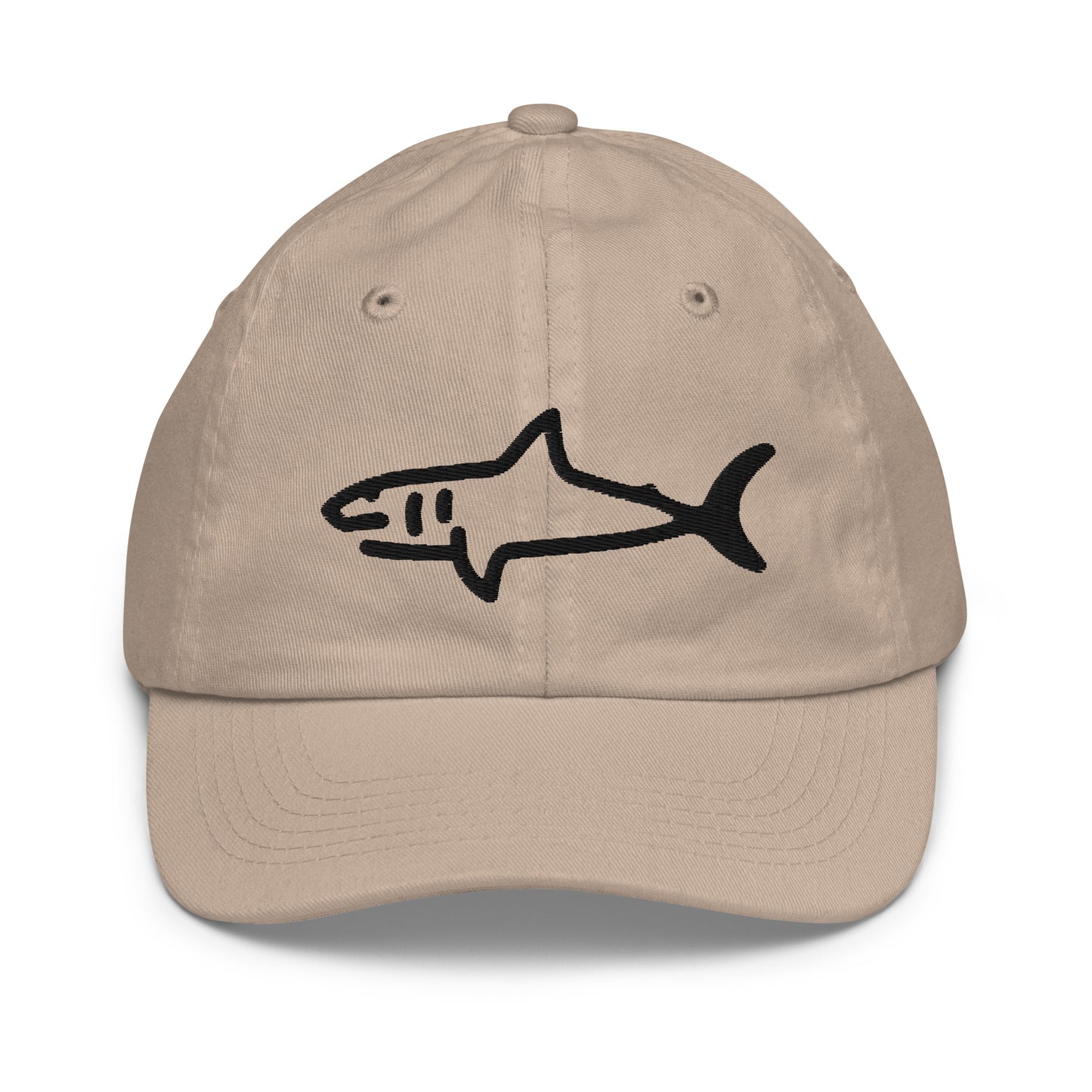 Kids Shark Hat - Black Logo - 6 Colors