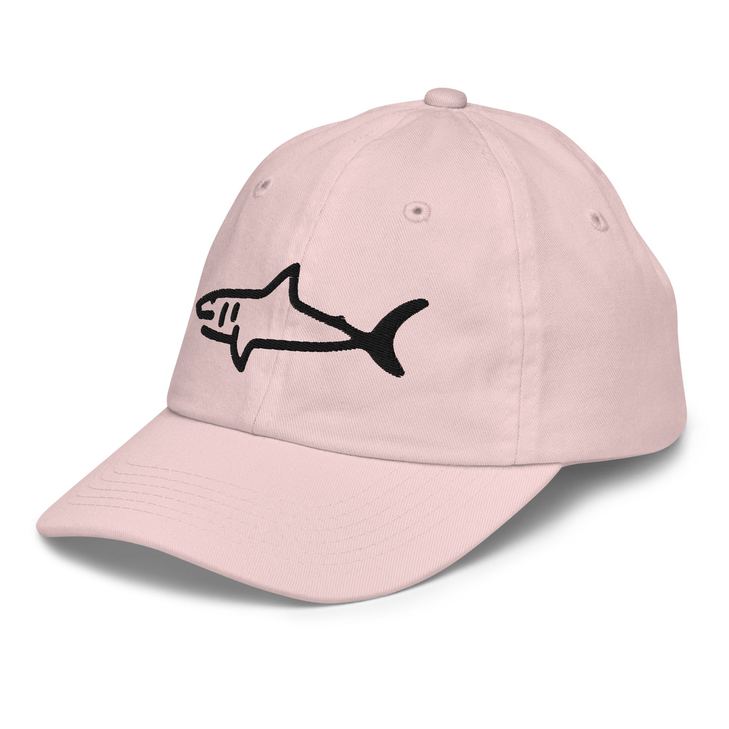 Kids Shark Hat - Black Logo - 6 Colors