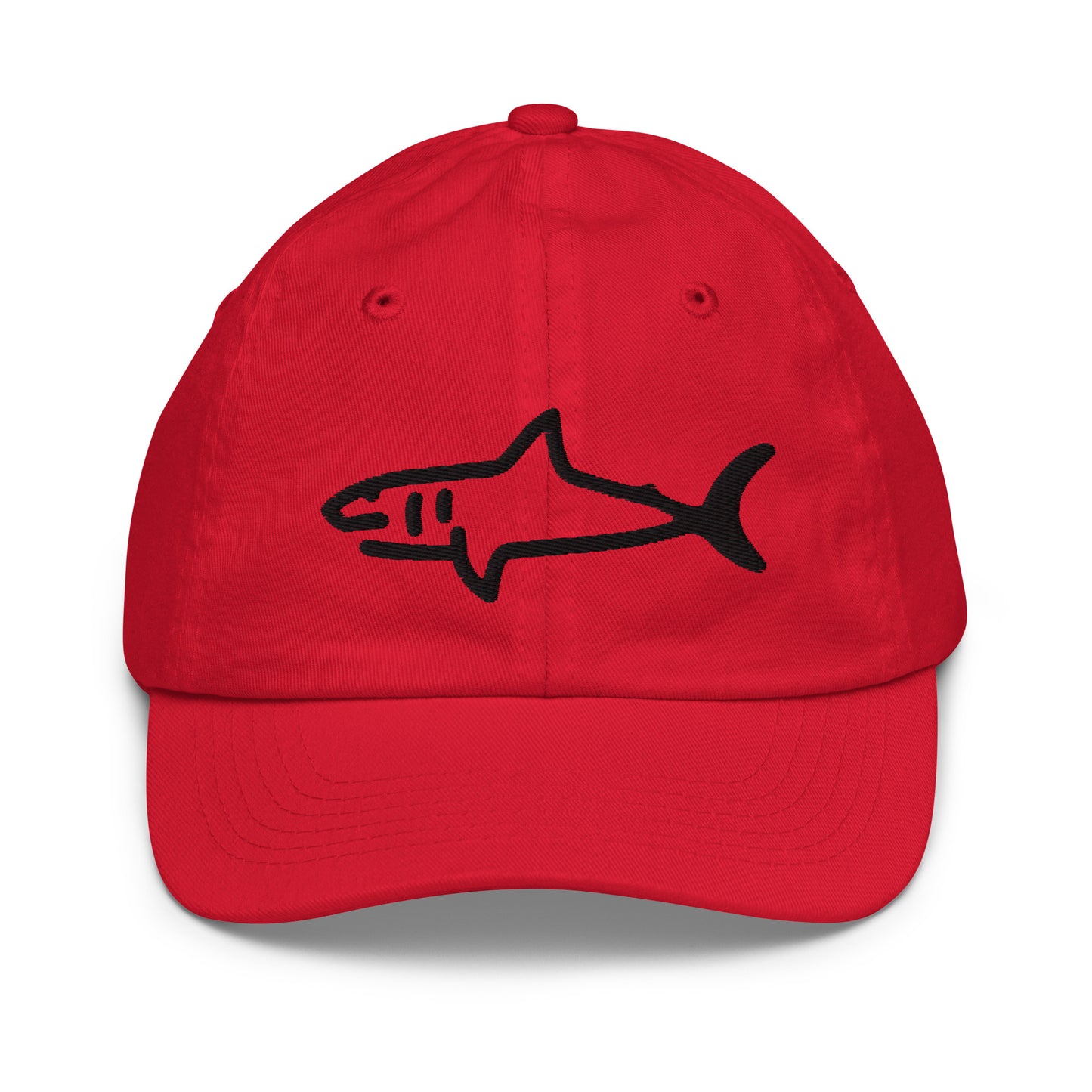 Kids Shark Hat - Black Logo - 6 Colors