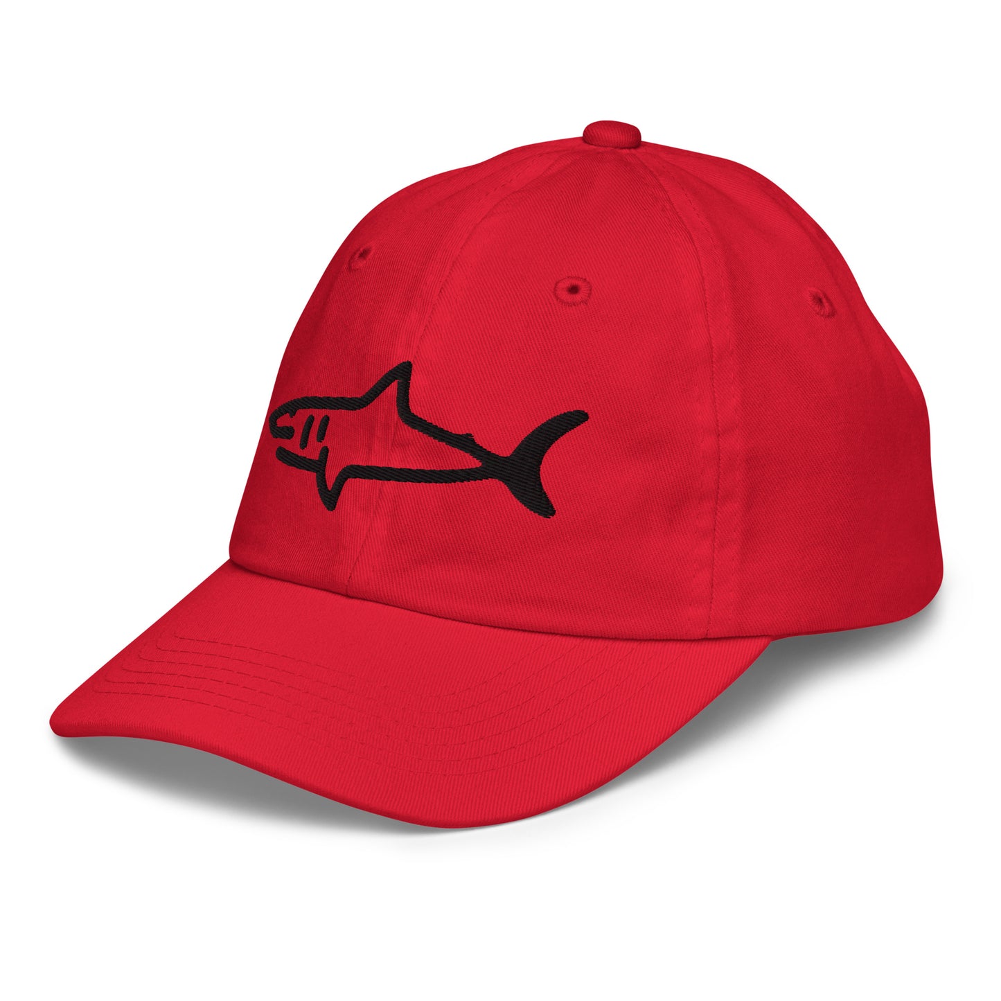 Kids Shark Hat - Black Logo - 6 Colors