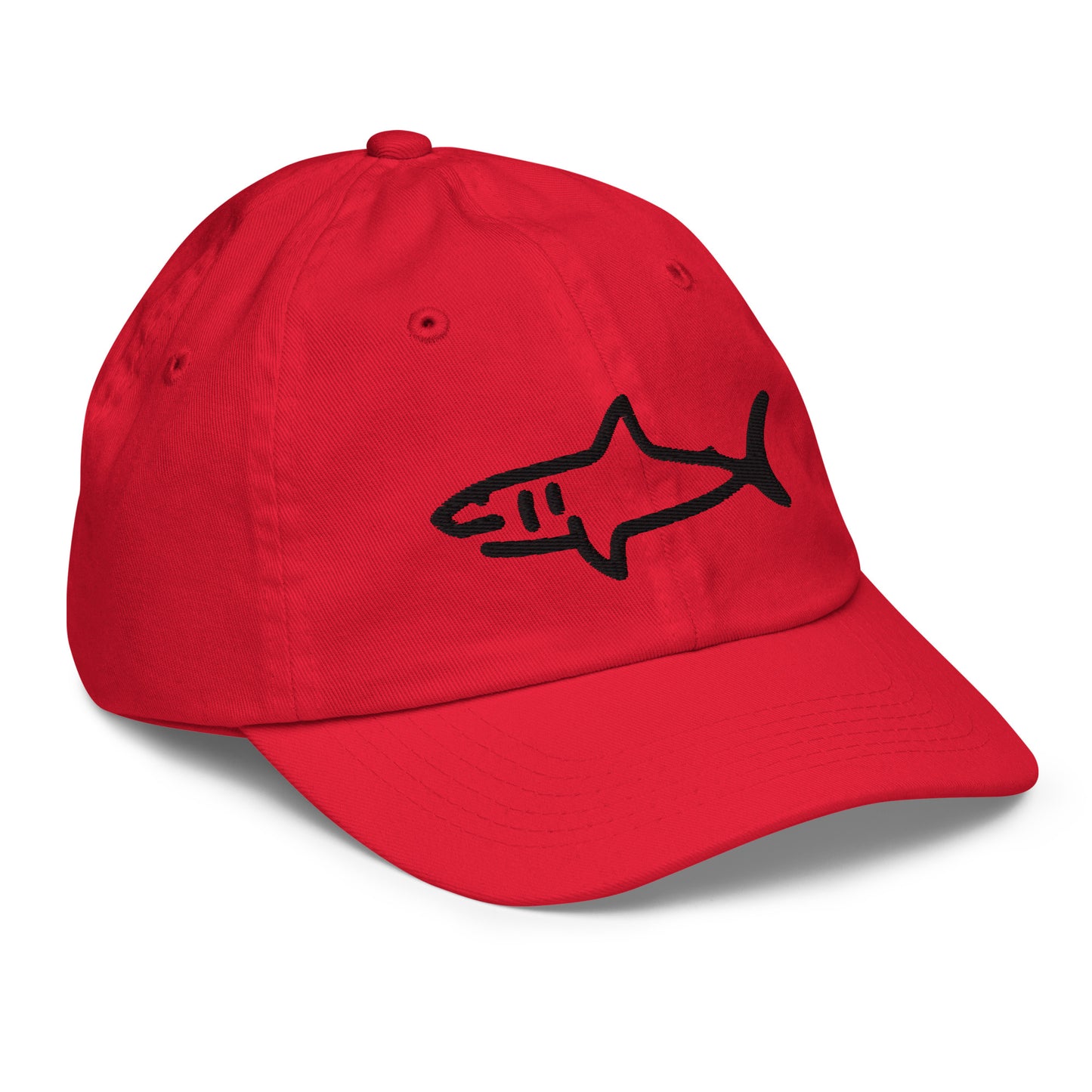 Kids Shark Hat - Black Logo - 6 Colors